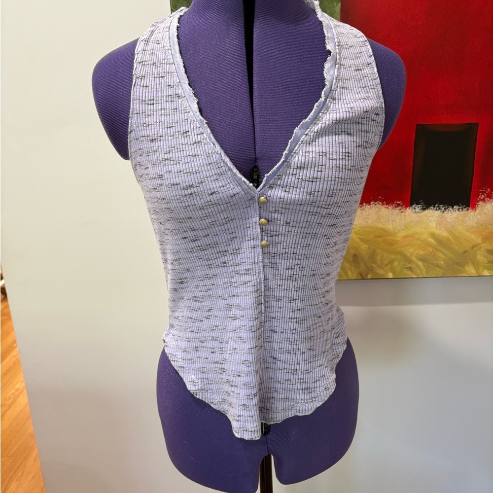 Women's Sleeveless Ribbed Top - White